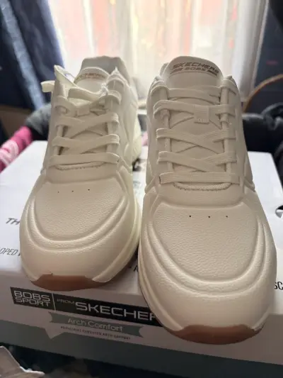 Zapatillas deportivas blancas Skechers Bobs Sport - miniatura 1