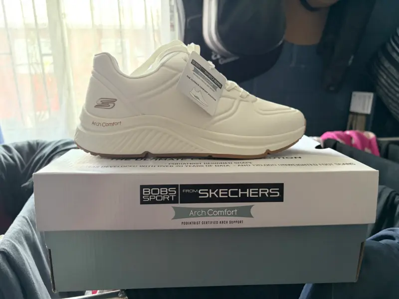 Zapatillas deportivas blancas Skechers Bobs Sport - 3