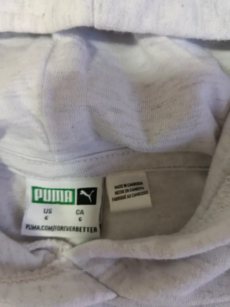Polerón con capucha Puma gris para niños - 2