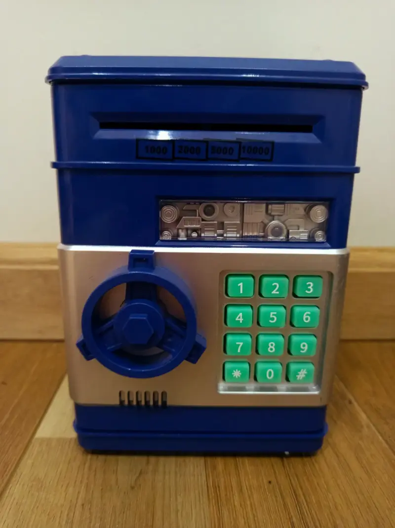 Caja fuerte electrónica para niños azul - 1