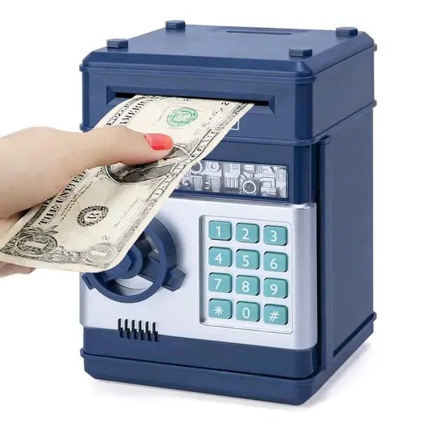 Caja fuerte electrónica para niños azul - 4
