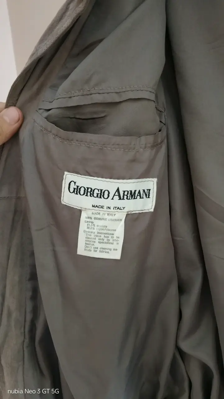 Chaqueta de gamuza Giorgio Armani para hombre - 4