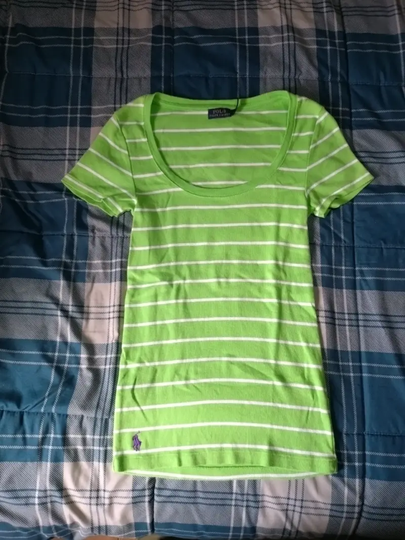 Polera Verde a Rayas Polo Ralph Lauren mujer - 1