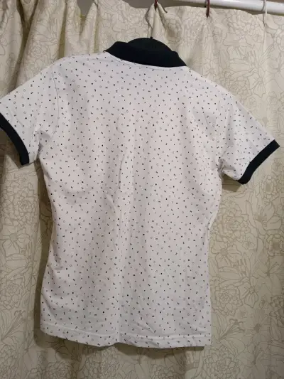 Polera Polo Blanca Tommy Hilfiger Estampada - miniatura 3