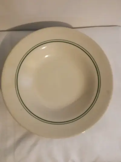 Plato de cerámica con borde verde Lozapenco - miniatura 4