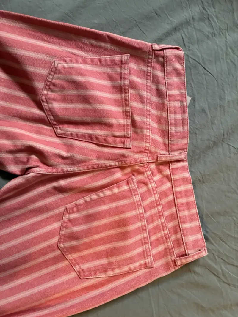 Jeans Zara  rosados a rayas para mujer - 3