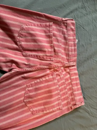 Jeans Zara  rosados a rayas para mujer - miniatura 3