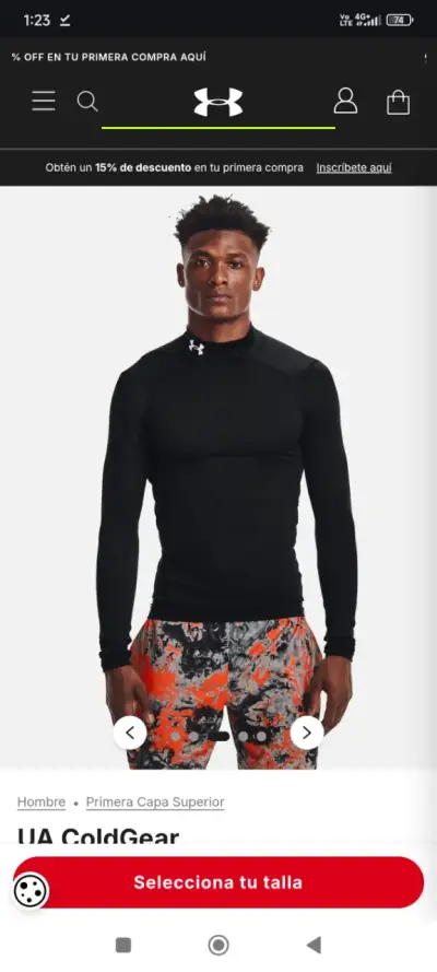 Polera Térmica Under Armour UA ColdGear Hombre - miniatura 2
