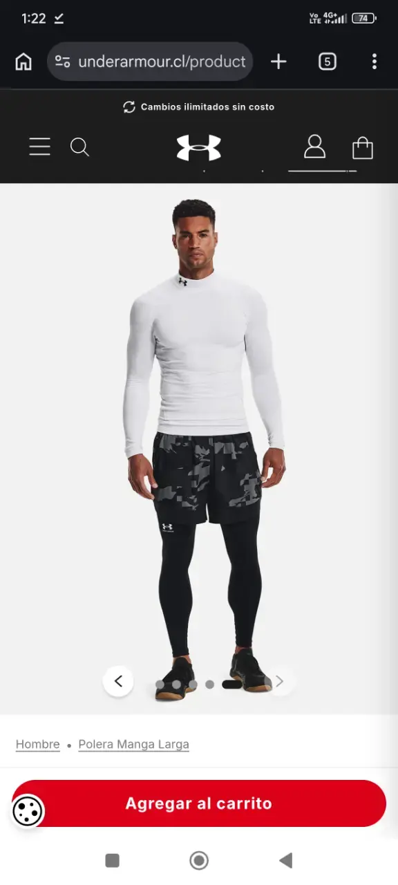 Polera Manga Larga Under Armour UA ColdGear Hombre - 2