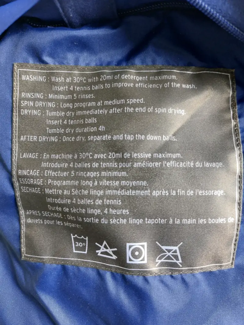 Parka de ski Salomon azul con capucha - 4