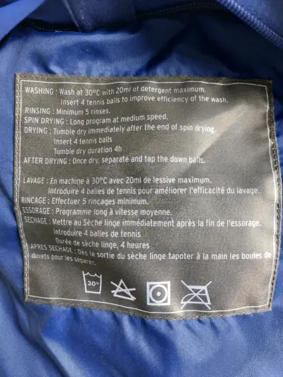 Parka de ski  Salomon azul con capucha - miniatura 4