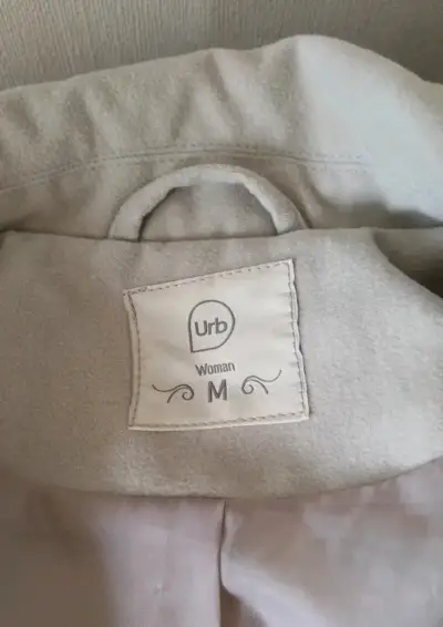 Abrigo beige para mujer Urb talla M - miniatura 3