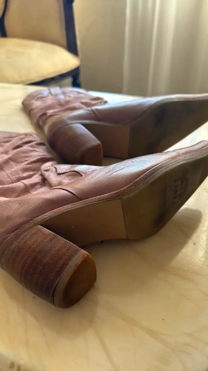 Botas vaqueras de cuero mujer - 3
