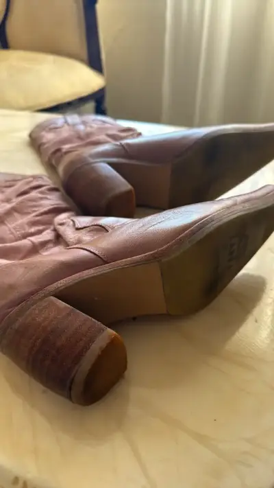 Botas vaqueras de cuero mujer - miniatura 3