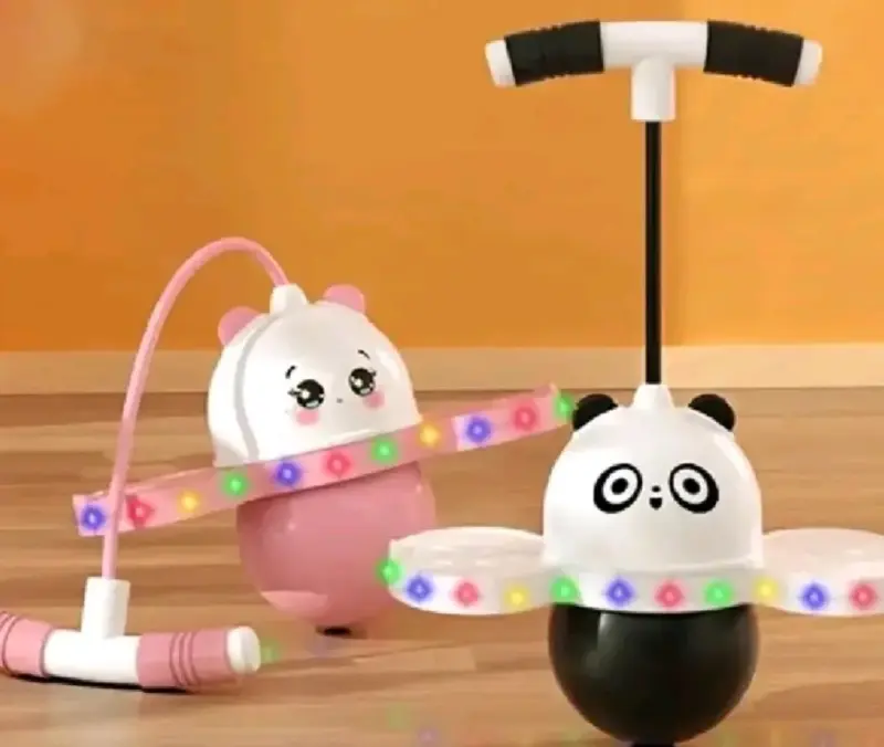 Juguete saltarín infantil con luces LED - 2
