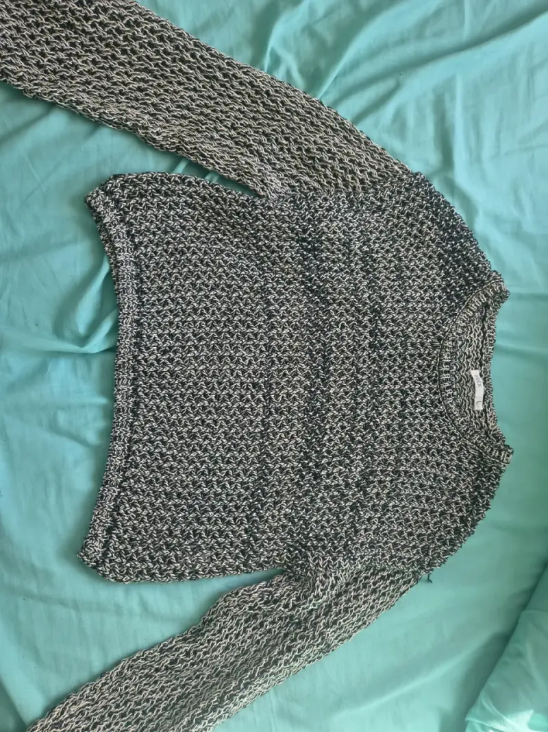 Conjunto de suéteres y chaqueta de mezclilla para mujer - 1