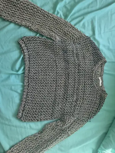 Conjunto de suéteres y chaqueta de mezclilla para mujer - miniatura 1