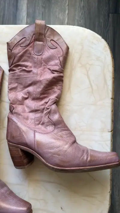 Botas vaqueras de cuero mujer - miniatura 5