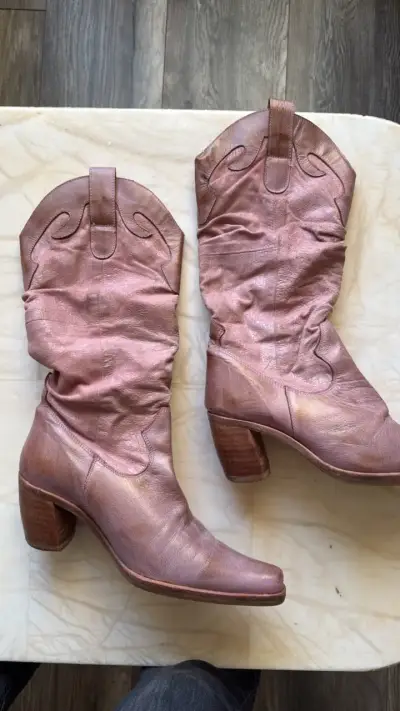 Botas vaqueras de cuero mujer - miniatura 6