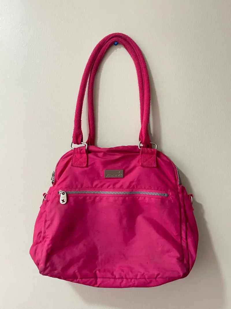 Bolso de mano rosado Xtherm con cierre