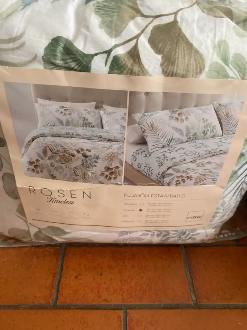 Plumón estampado Rosen Timeless 2plazas