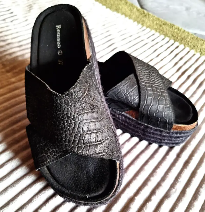 Sandalias negras Romano - 5