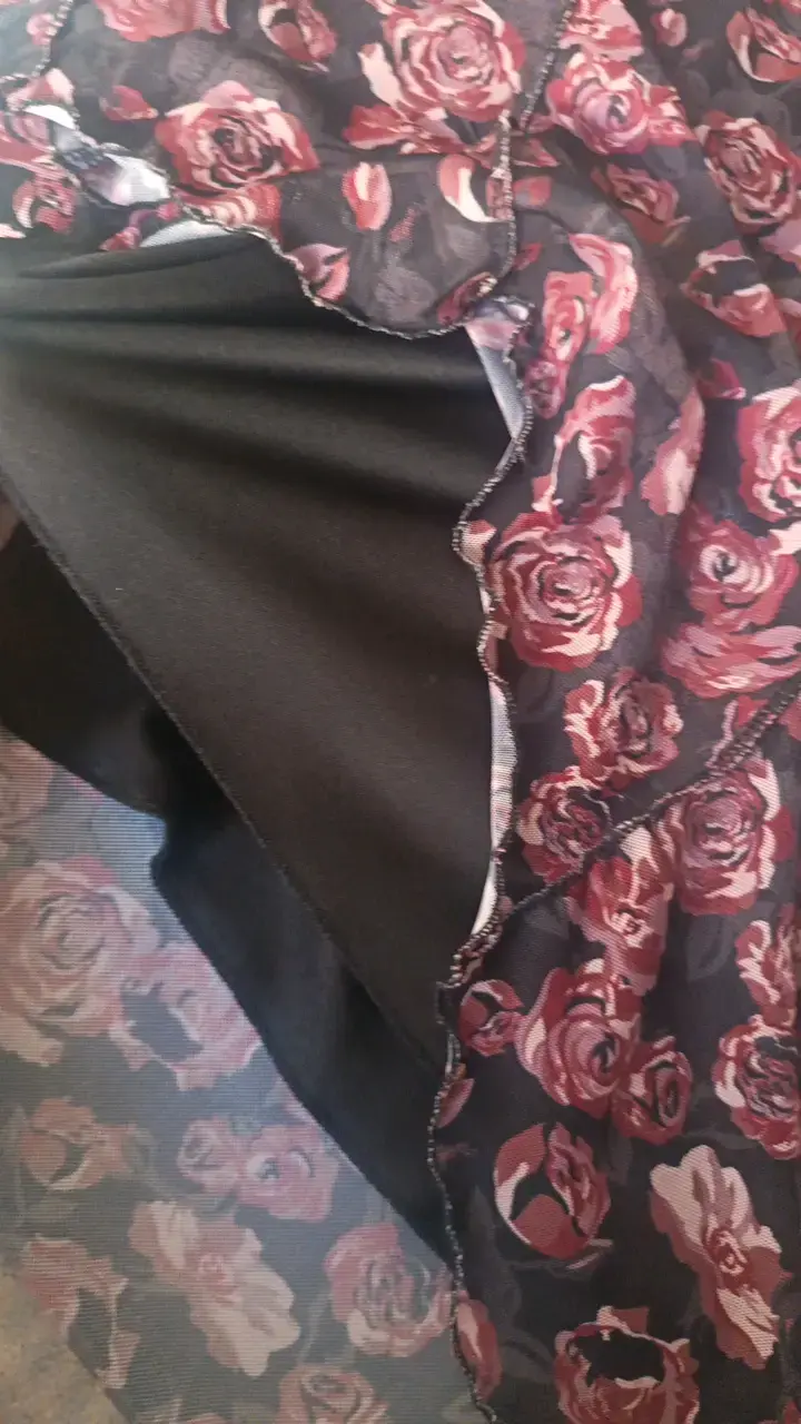 Vestido floral de manga larga en tonos rosas - 4