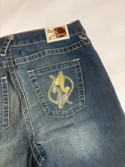 Jeans y2k Babyphat talla M mujer - miniatura 3
