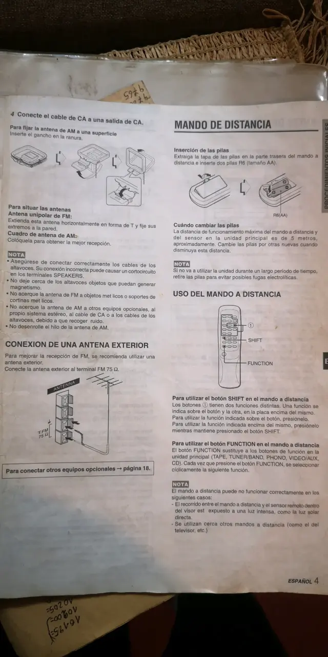 Manual de usuario Aiwa ZR 500 - 5