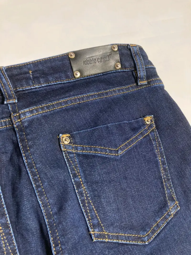 Jeans Roberto Cavalli color indigo talla S - 4