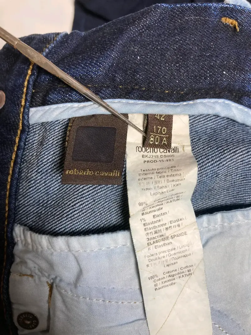 Jeans Roberto Cavalli color indigo talla S - 5