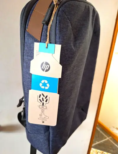 Mochila HP azul para laptop - miniatura 2