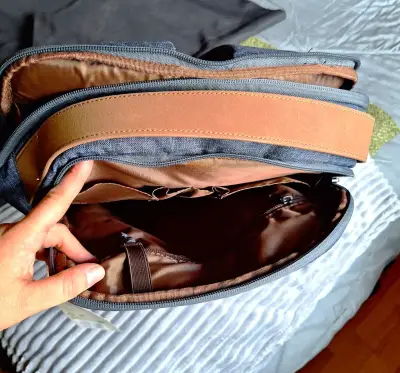 Mochila HP azul para laptop - miniatura 4