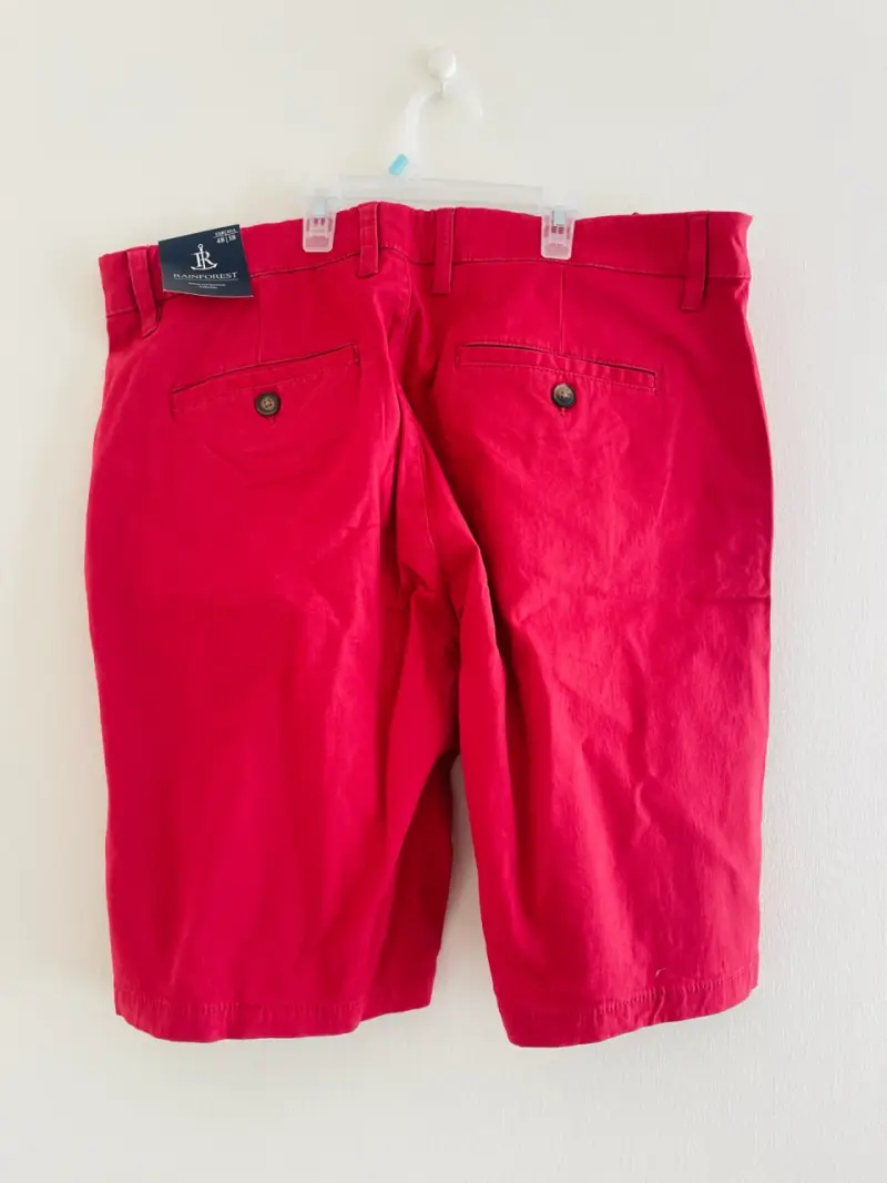 Bermudas rojas para hombre Rainforest talla 48 - 2