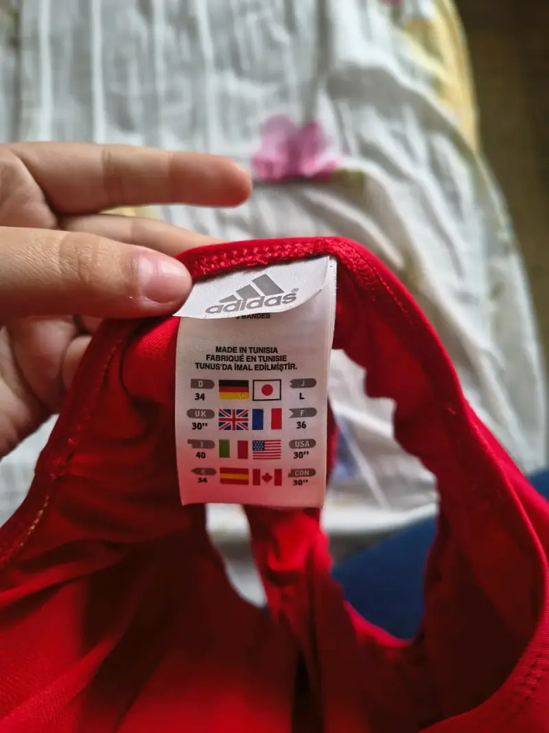 Traje de baño deportivo rojo Adidas para mujer - 2