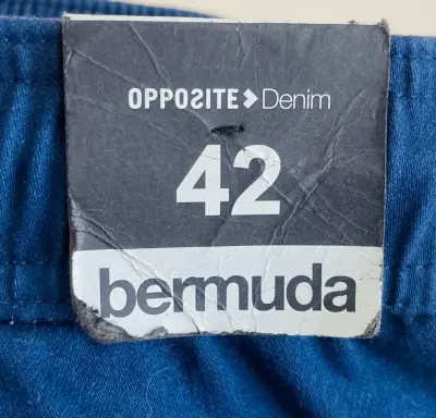 Bermuda azul denim Opposite talla 42 - miniatura 4