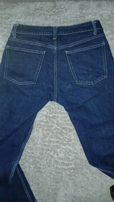 Jeans azul oscuro Zara para mujer - miniatura 3