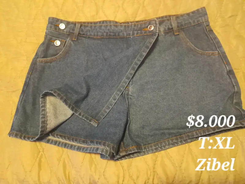 Shorts de mezclilla Zibel talla XL
