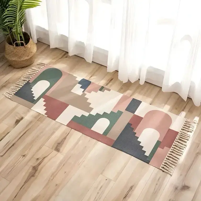 Alfombra decorativa de pasillo con diseño moderno - 1