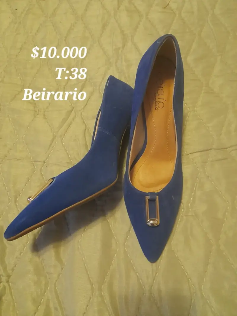 Zapatos de tacón azul Beirario talla 38