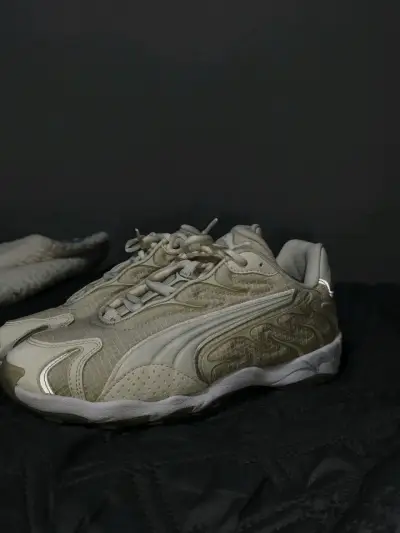Zapatillas beige Puma para hombre - miniatura 3