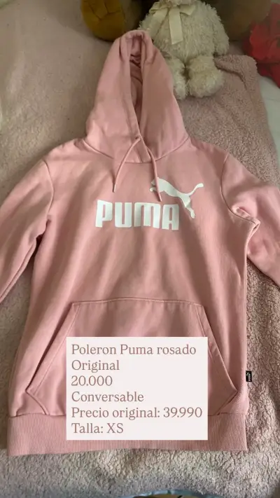Polerón Puma rosado original talla XS - miniatura 1