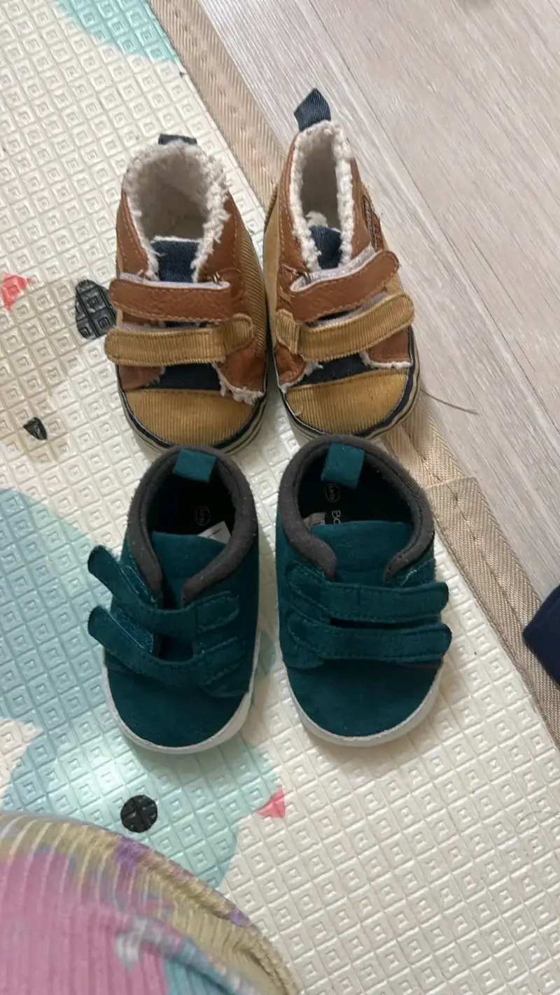 Zapatillas deportivas para bebé Calpany gris y rojo - 2