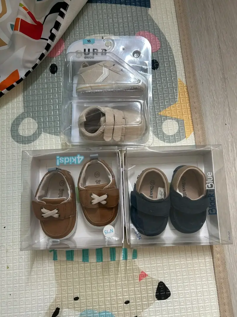 Zapatillas deportivas para bebé Calpany gris y rojo - 3