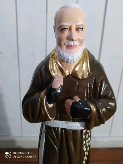 Figura Religiosa Padre Pio Grande 44 Cm - miniatura 2