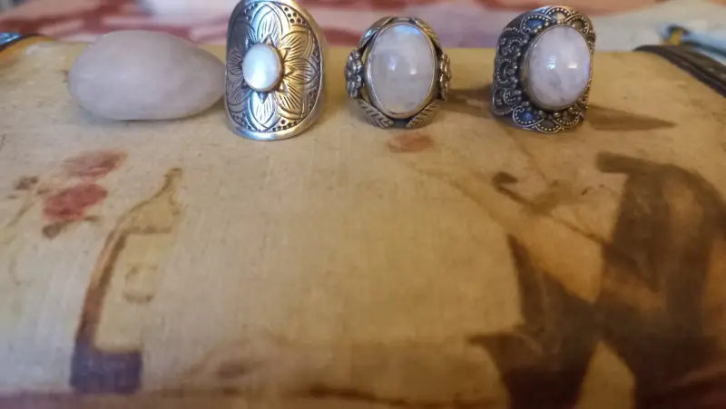 Anillos de plata con piedras - 2