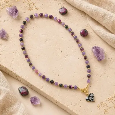Collar Código Sagrado de Piedras Naturales - miniatura 1