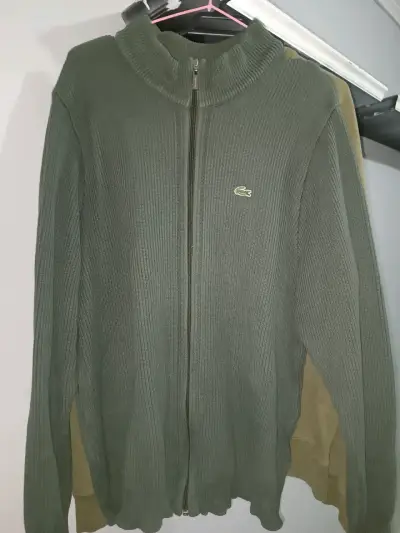 Chaqueta de punto verde Lacoste para hombre - miniatura 2