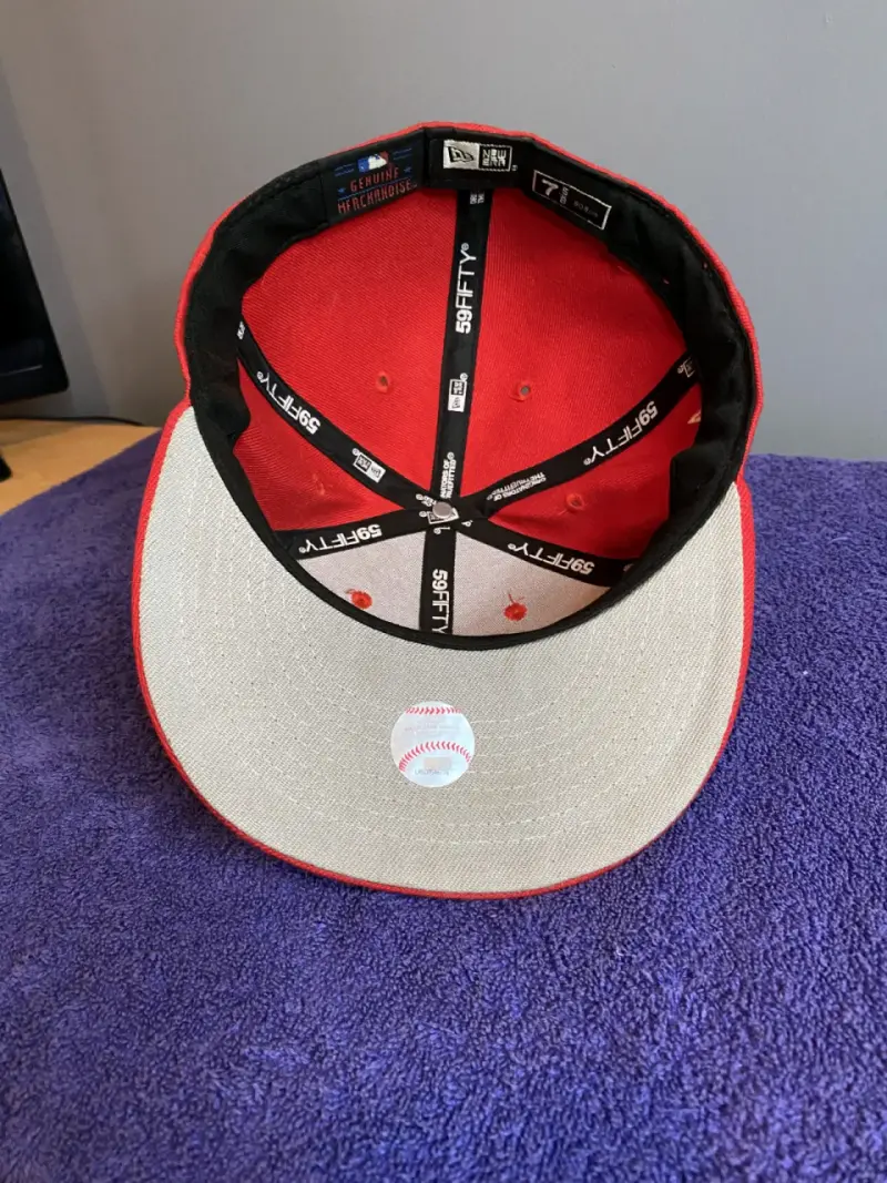 Gorra New Era 59Fifty Roja con Logo A - 3