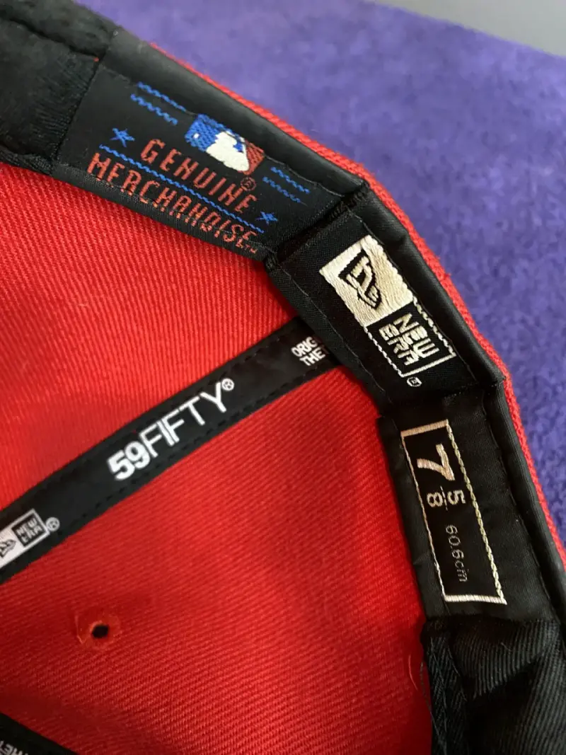 Gorra New Era 59Fifty Roja con Logo A - 5